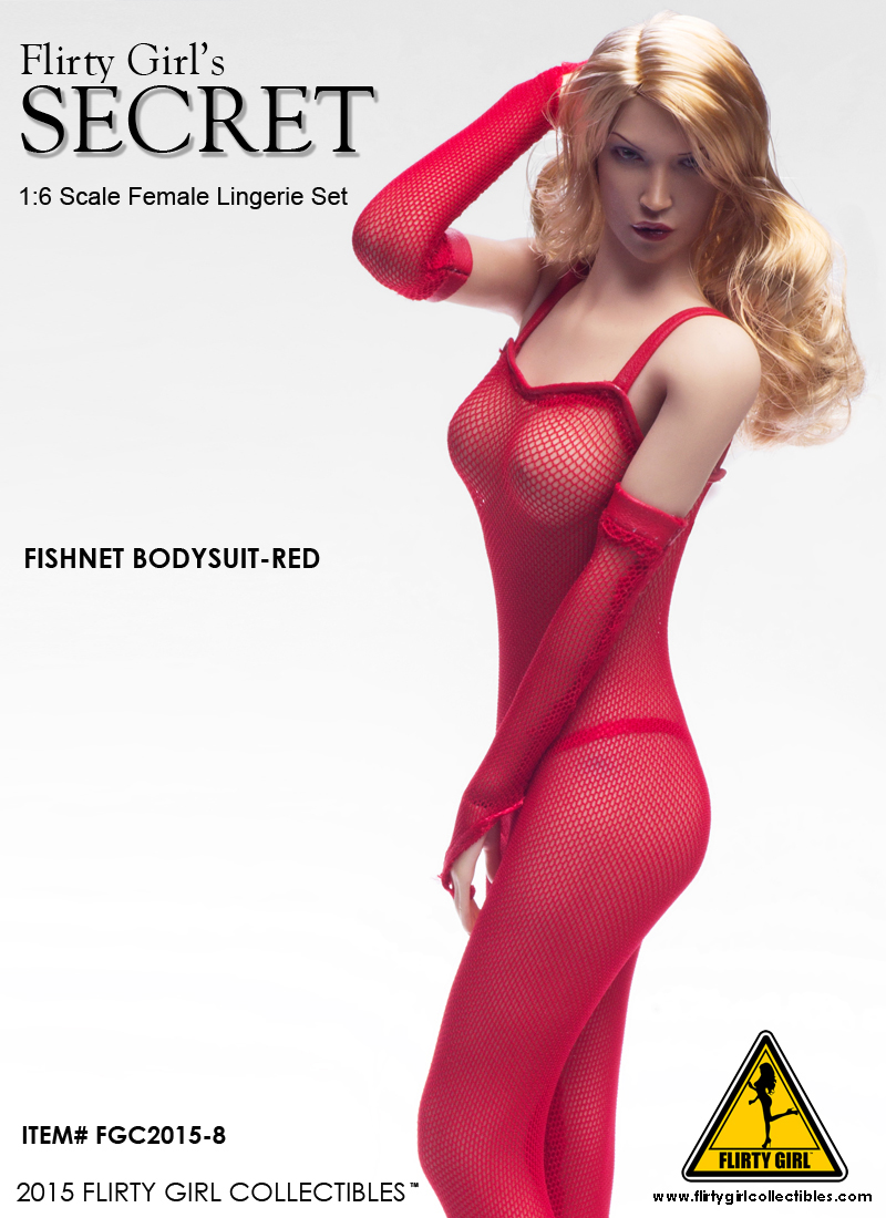 Flirty Girl 1/6 SECRET FGC2015-9  BLUE Fishnet Bodysuit Set New 